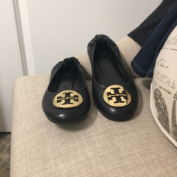 ✨ Moving sale 🚗- 🌟Host Pick🌟 Tory Burch, Black Reva Flats, Size 8 - Picture 5 of 6